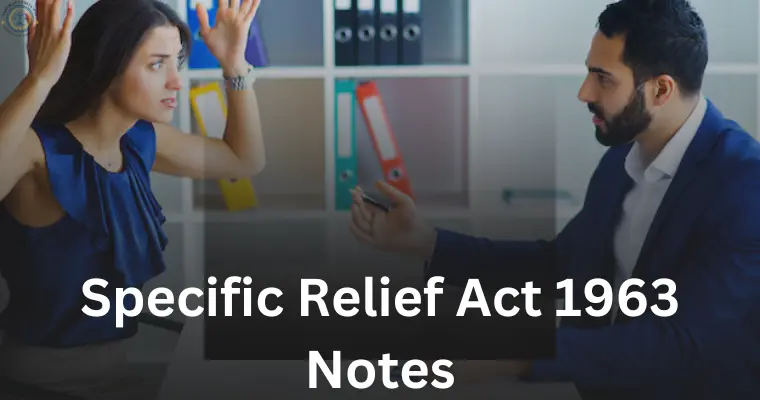 Specific Relief Act 1963 Notes
