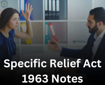 Specific Relief Act 1963 Notes