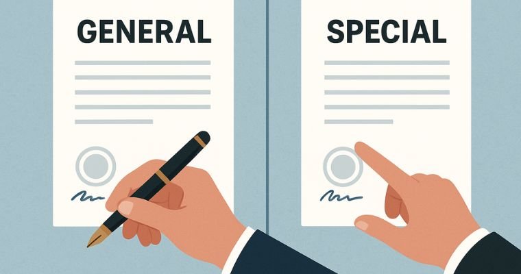 Difference between general and special power of attorney